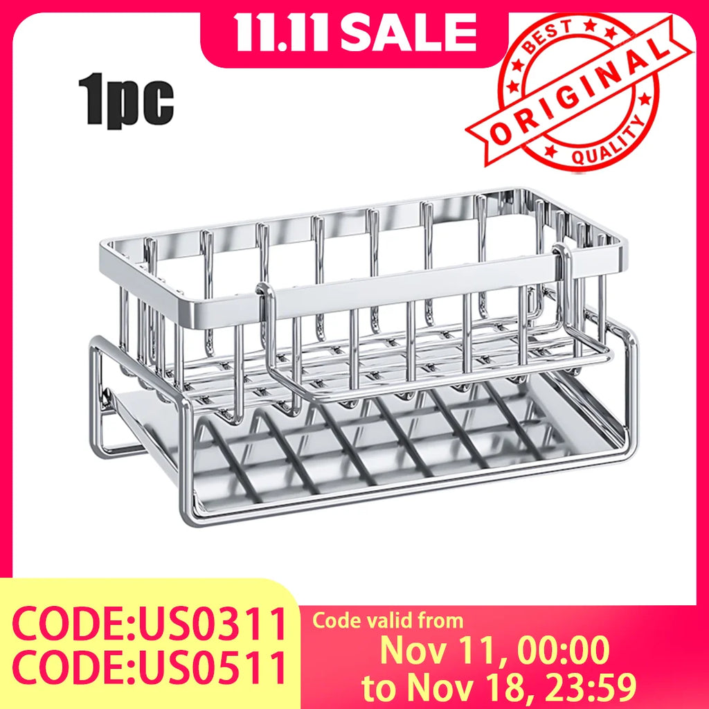 Large Capacity Stainless Steel Sink Drying Rack
