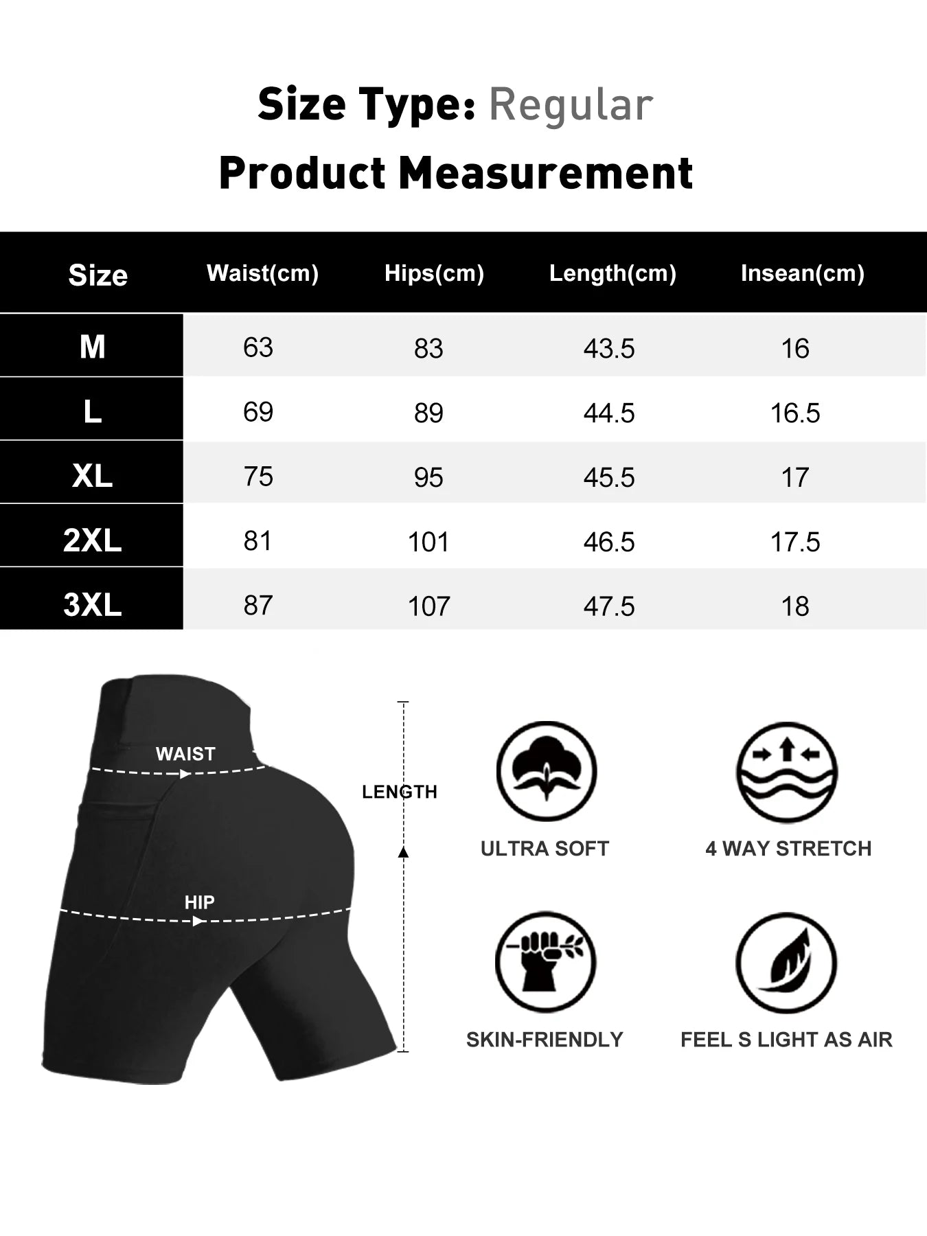 5 Pack Women's High Waisted Biker Shorts with Pockets