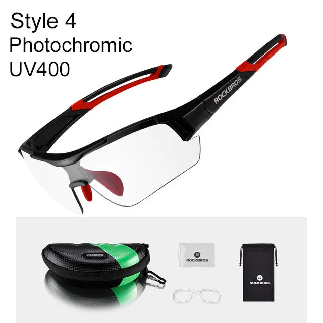 ROCKBROS Photochromatic Glasses Sport Protective Eyewear