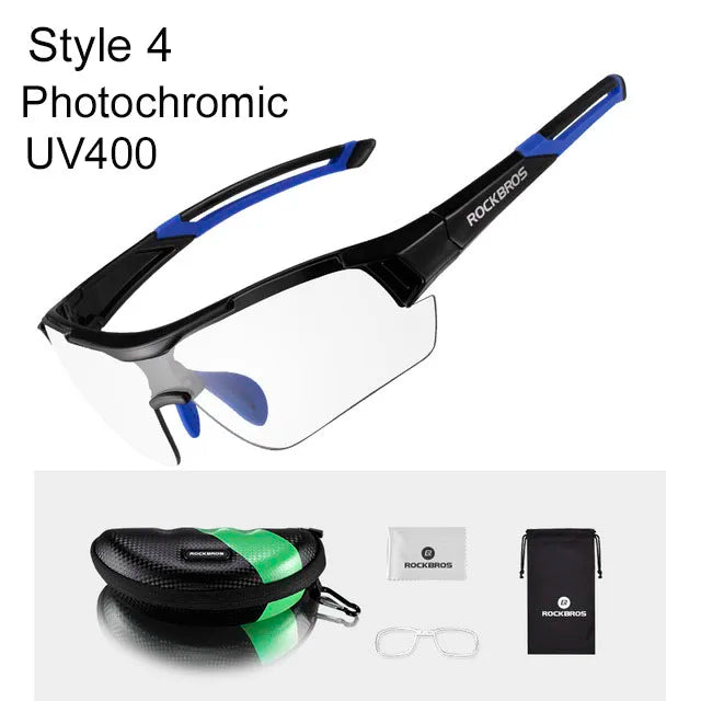 ROCKBROS Photochromatic Glasses Sport Protective Eyewear
