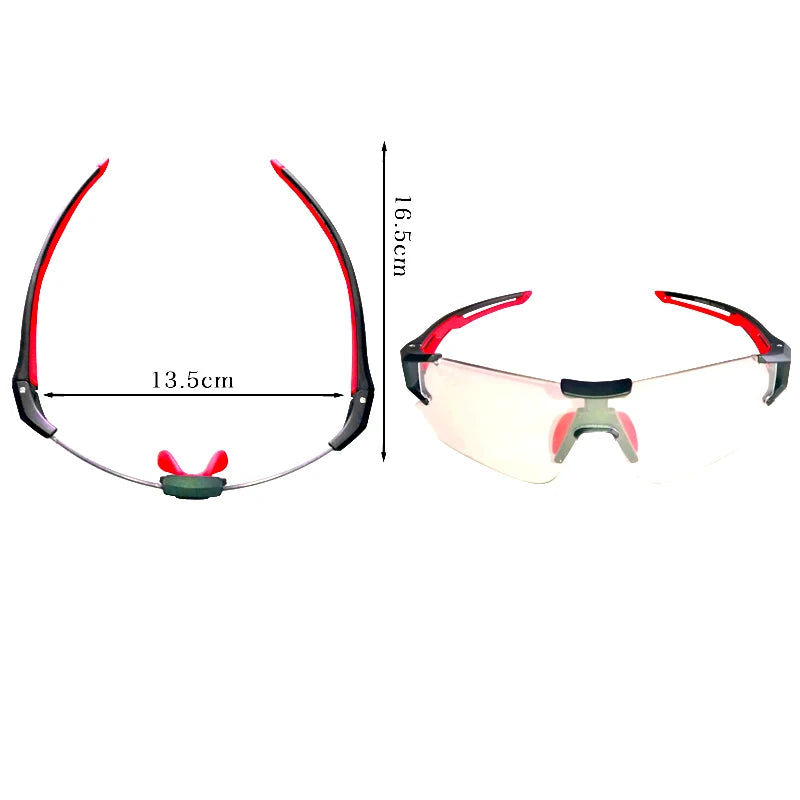 ROCKBROS Photochromatic Glasses Sport Protective Eyewear
