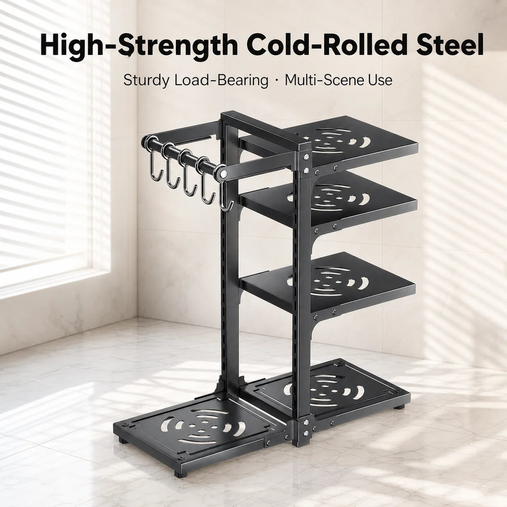 Adjustable Stainless Steel Kitchen Storage Rack