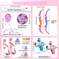 VATOS Night Light Bow & Arrow, Guns, and Archery Stand Target Board. Indoor and Outdoor Game for Girls
