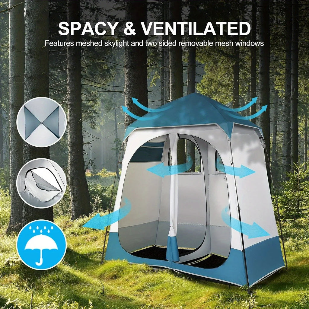 Two-Room Shower Tent, 7.5 Feet