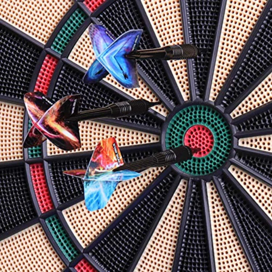 Electronic Dart Board with Cabinet Includes 12 Soft Tip Darts and LED Electric Digital  Board