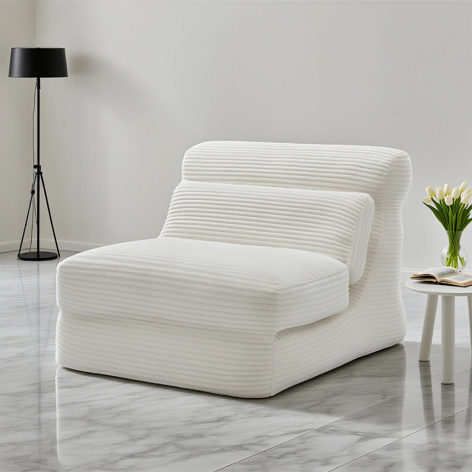JHK Versatile Corduroy Folding Sofa Bed