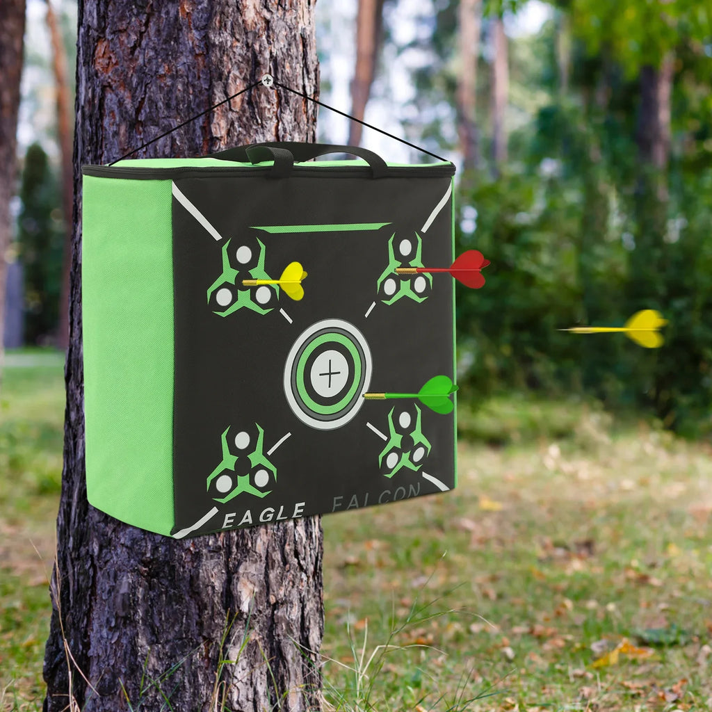 Reusable Archery Training Target with Dual Zipper Design