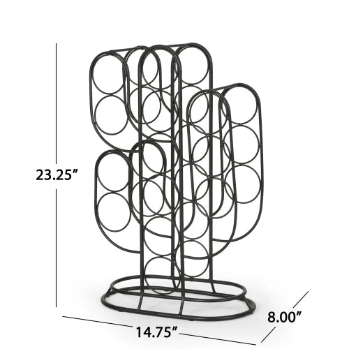 Wine bottle storage rack