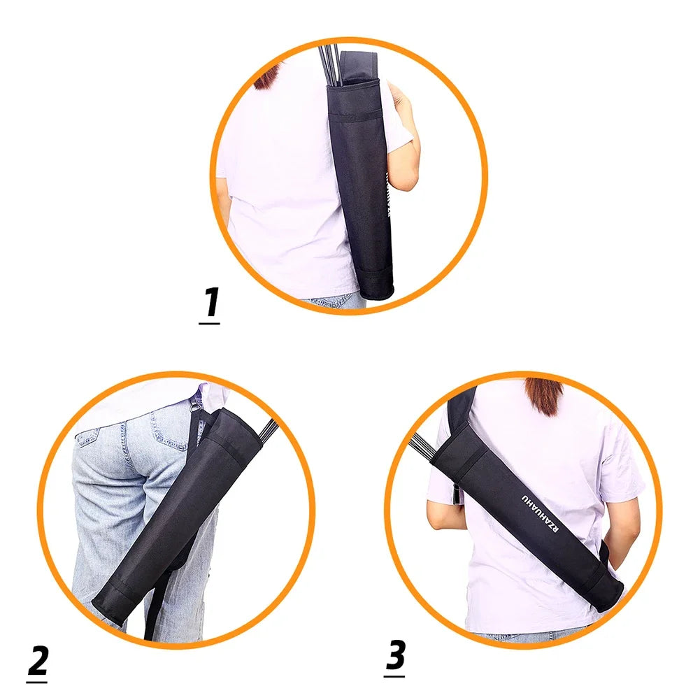 Archery Arrow Quiver Holder with Adjustable Waist Hanged Carry Bag