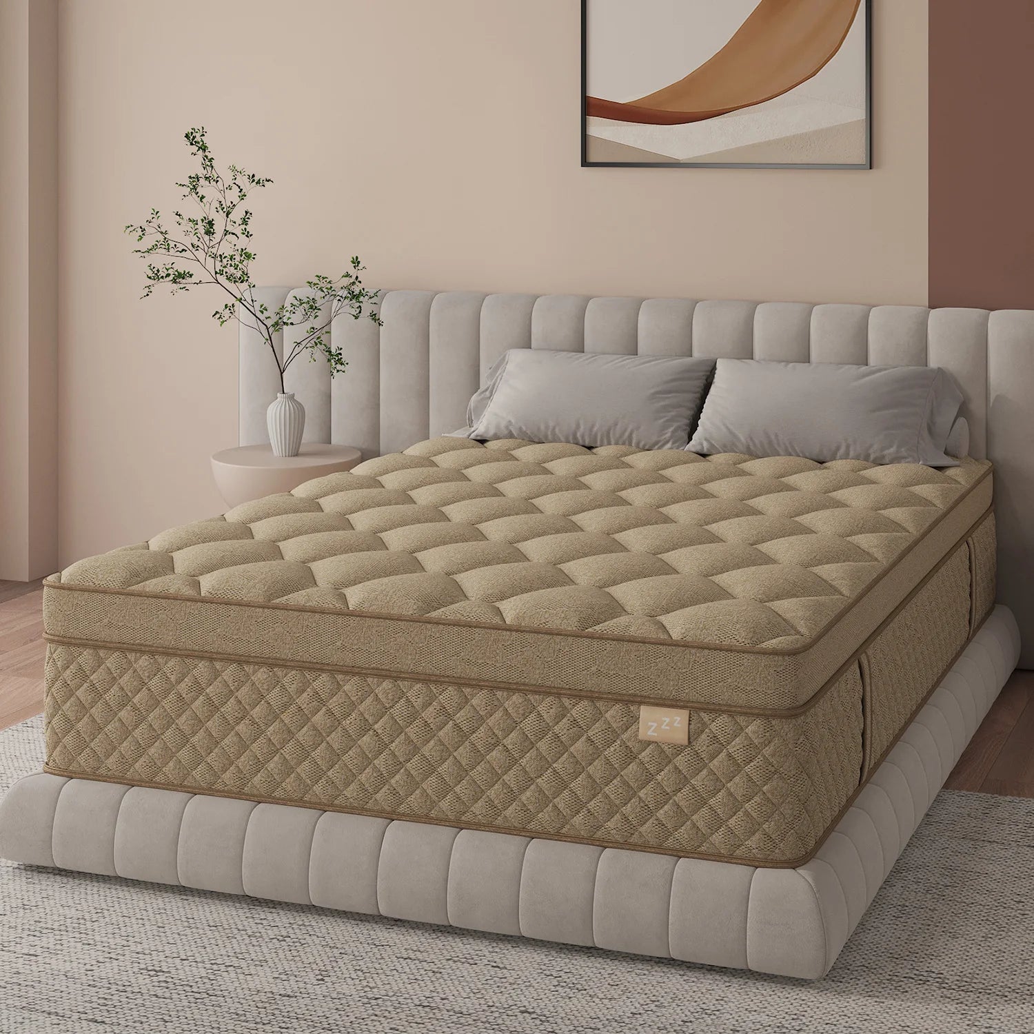 12"14" Gel Memory Foam Hybrid Pocket Spring Mattress In A Box in Twin Full Queen King Medium Firm with Motion Isolation