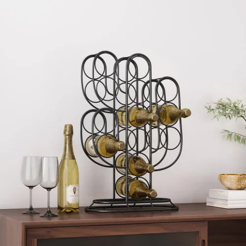 Wine bottle storage rack