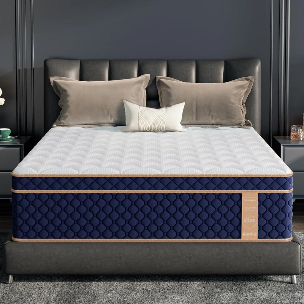 12"14"16" Hybrid Gel Memory Foam Mattress in a Box Medium Firm Motion Isolation