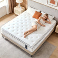 10/12/14" Hybrid Mattress in a Box Medium Firm, Motion Isolation