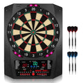 Electronic Dartboard with 6 Soft Tip Darts, and LCD Light