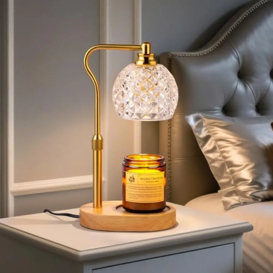 Dimmable Petal Candle Warmer Lamp with Timer