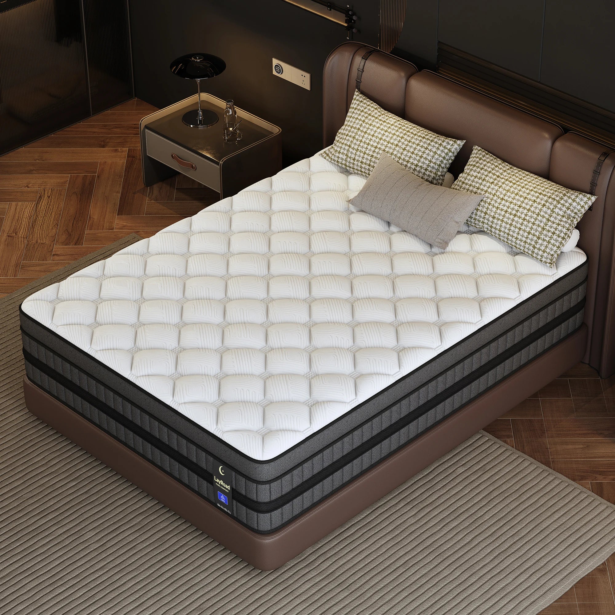 12/14" Hybrid Gel Memory Foam Mattress Medium Firm