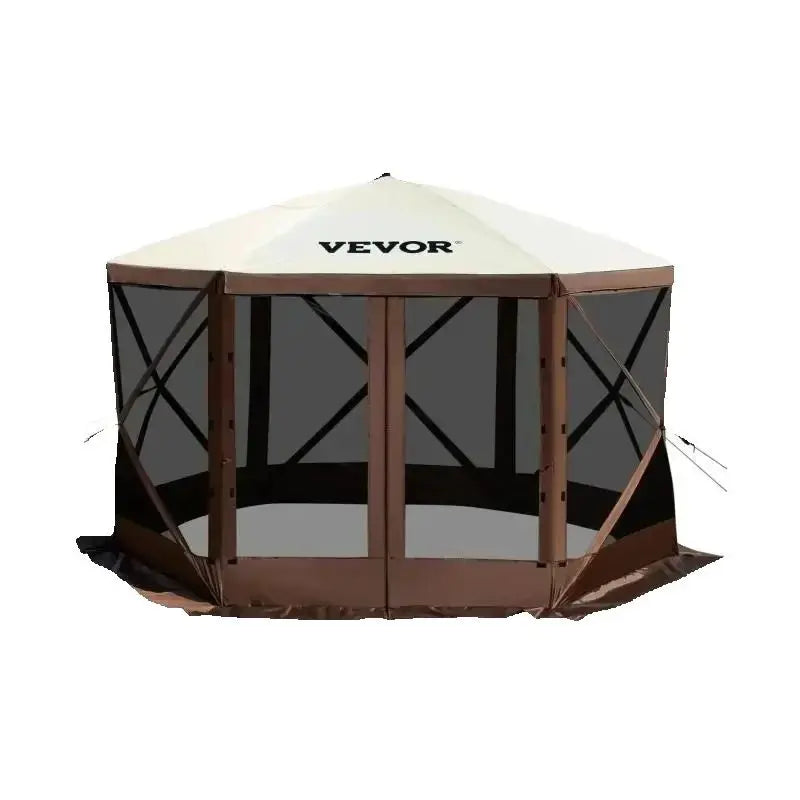 SucceBuy Pop-up Camping Gazebo  Shelter 6 Sided