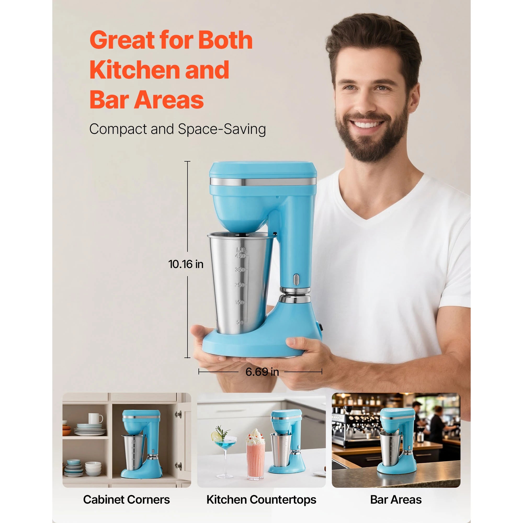 SucceBuy Dual-Speed Adjustment Milkshake Blender