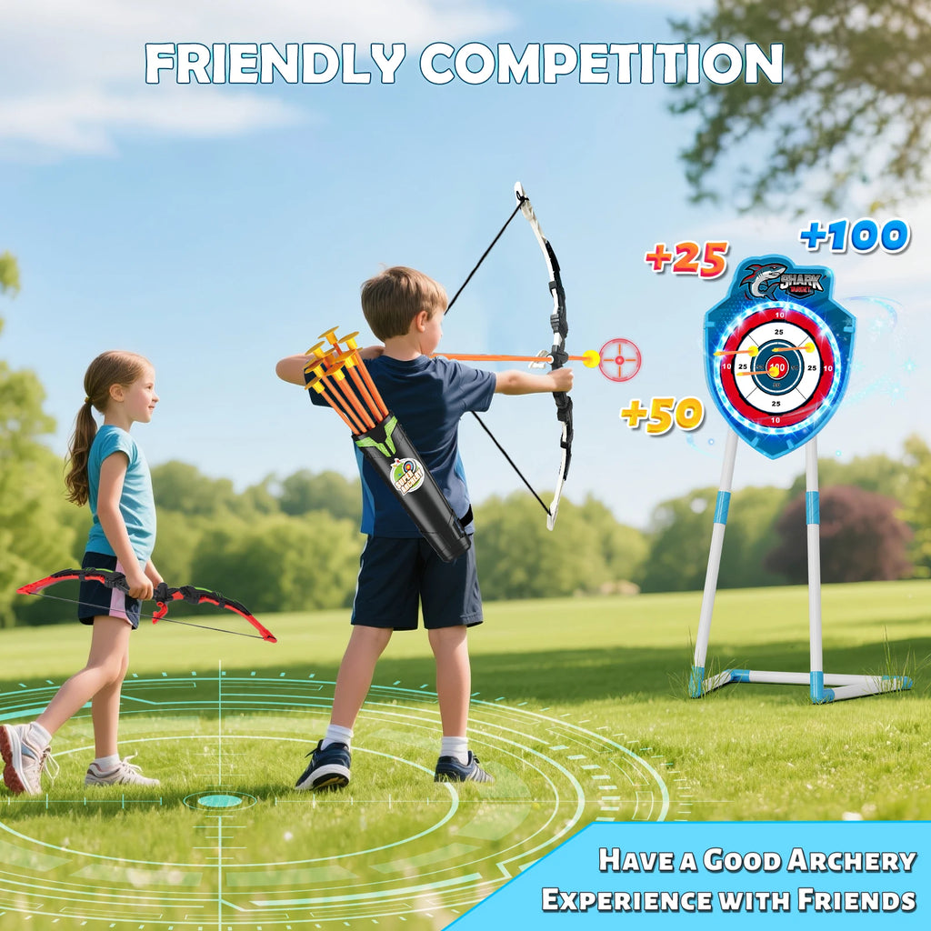 VATOS Night-Light Guns , Archery, and Stand Target Board for Indoor and Outdoor Play