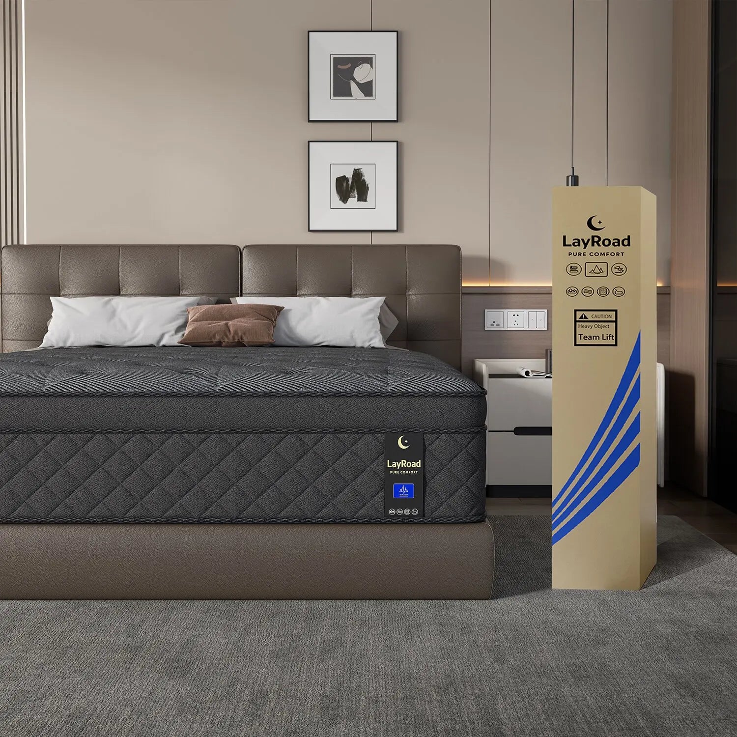 12" Memory Foam Hybrid Mattress Twin, Full, Queen, King Medium Firm