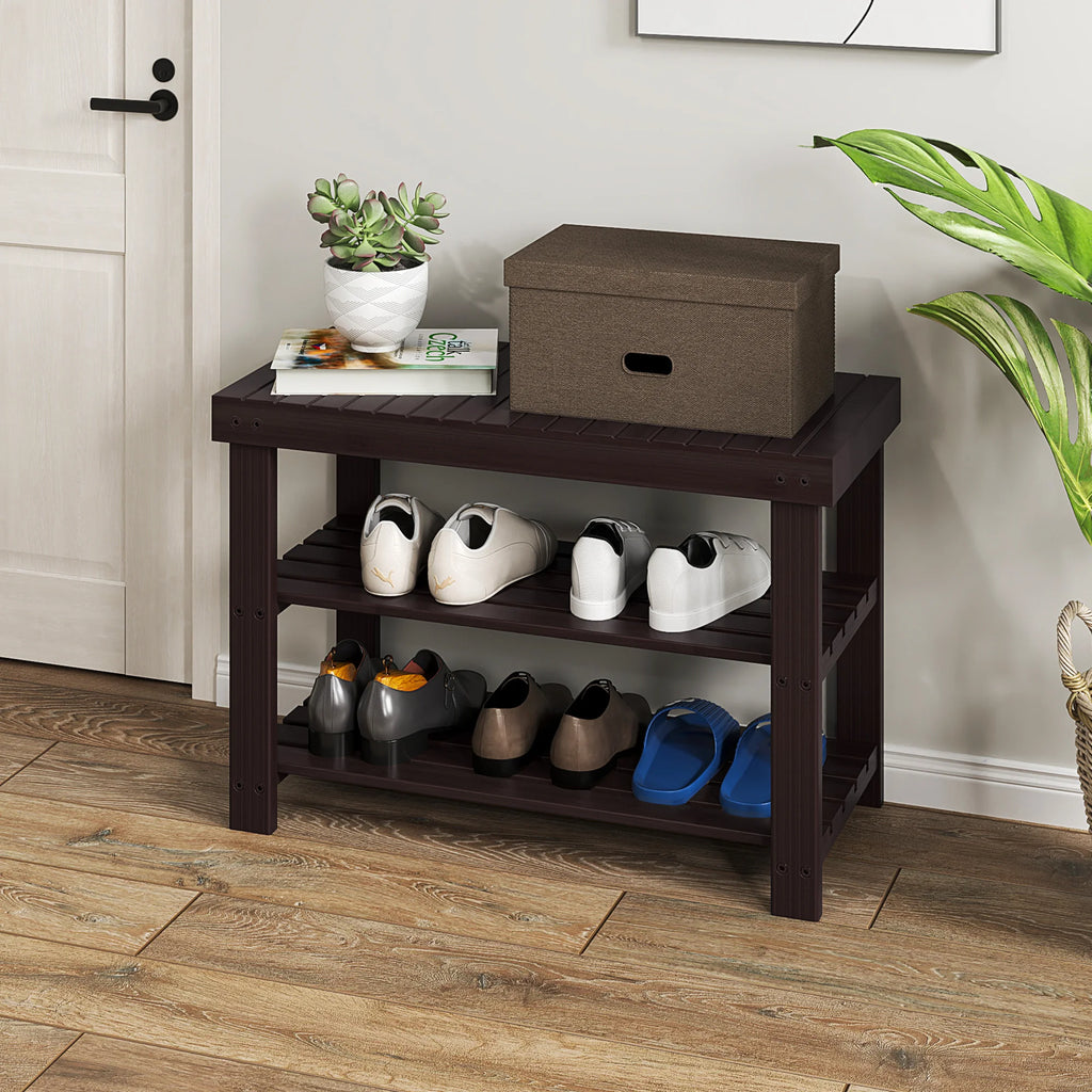 JHK 3 Tier Wooden Multifunctional Storage