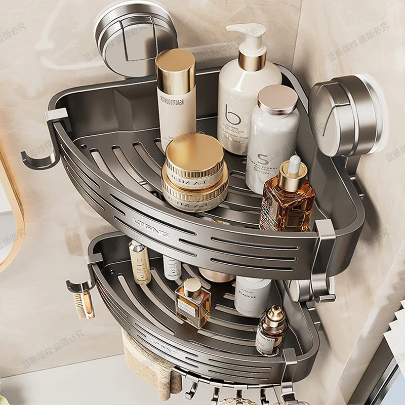 Triangle Shower Caddy with Suction Cups, Water Resistant & Never Rusts
