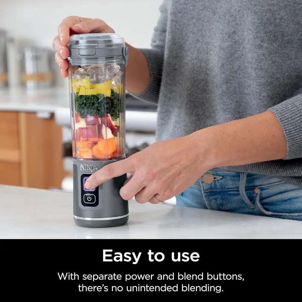 Portable Blender, 18oz Capacity, Dishwasher safe, Grey