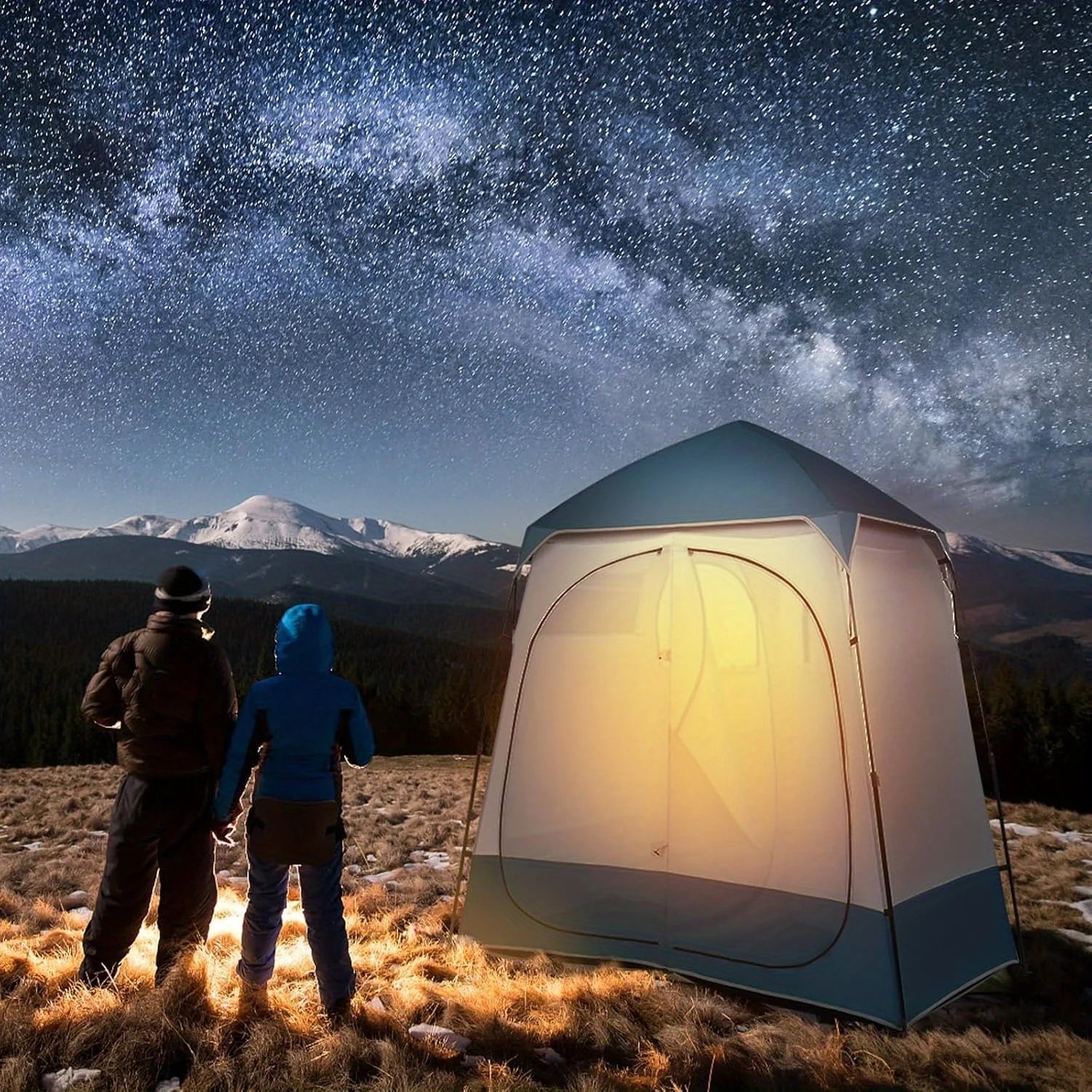 Two-Room Shower Tent, 7.5 Feet