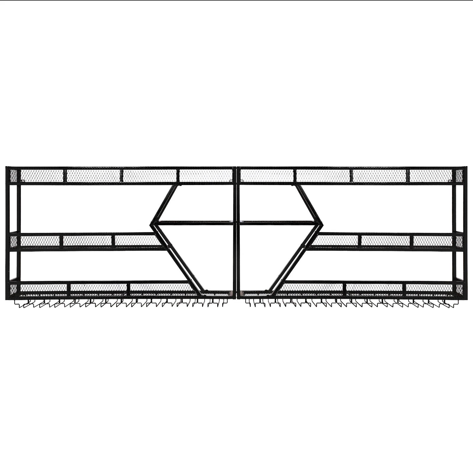 3/4 Tier Wall Mounted Wine Storage Rack Display