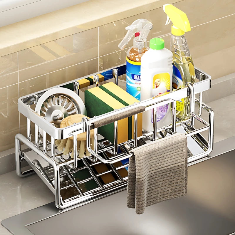 Large Capacity Stainless Steel Sink Drying Rack