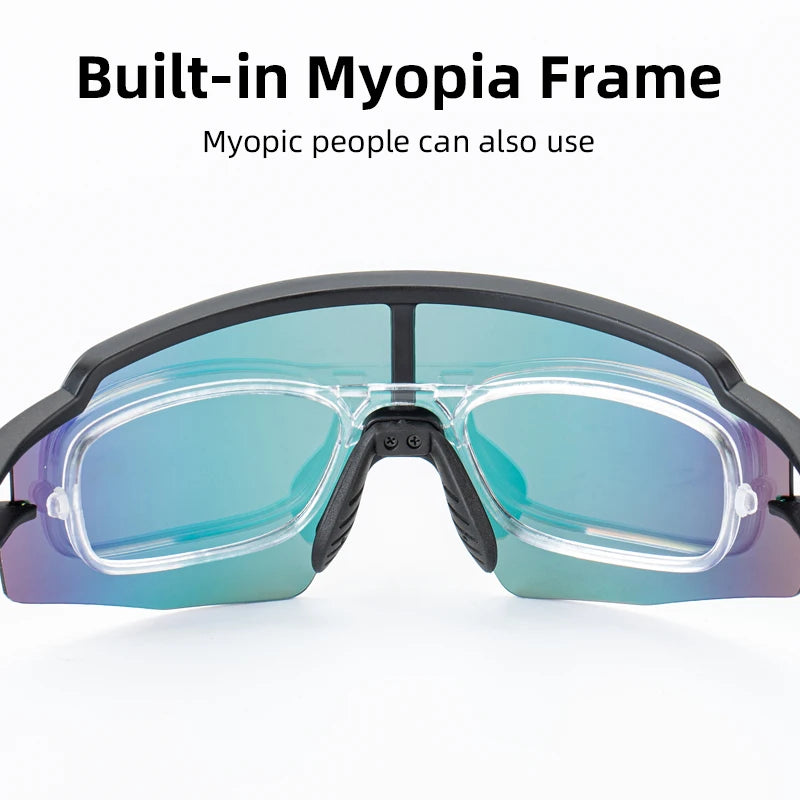 ROCKBROS Photochromic Cycling Glasses UV400 Sports Protection