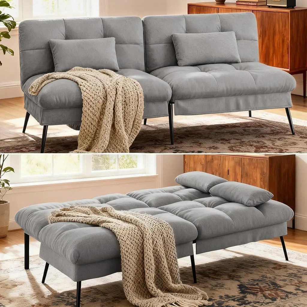 72 Inch COMHOMA Futon Foldable Sofa Bed