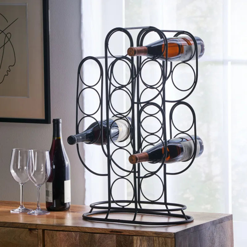 Wine bottle storage rack