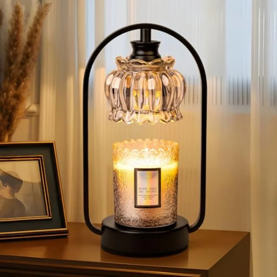 Dimmable Petal Candle Warmer Lamp with Timer