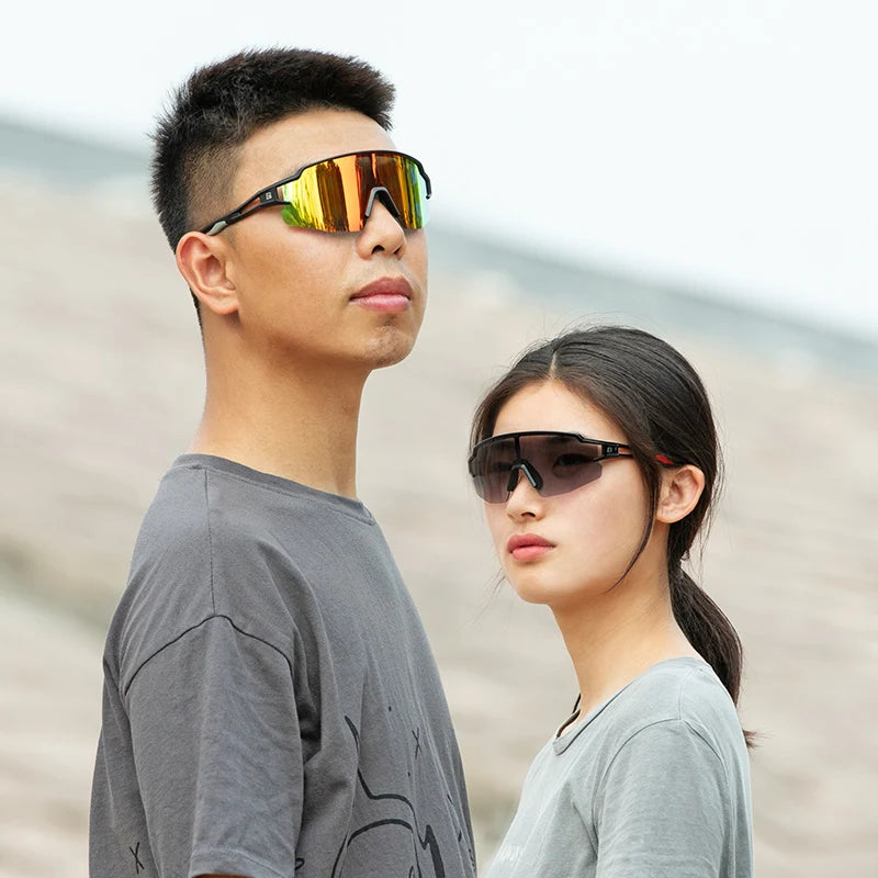 ROCKBROS Photochromic Cycling Glasses UV400 Sports Protection