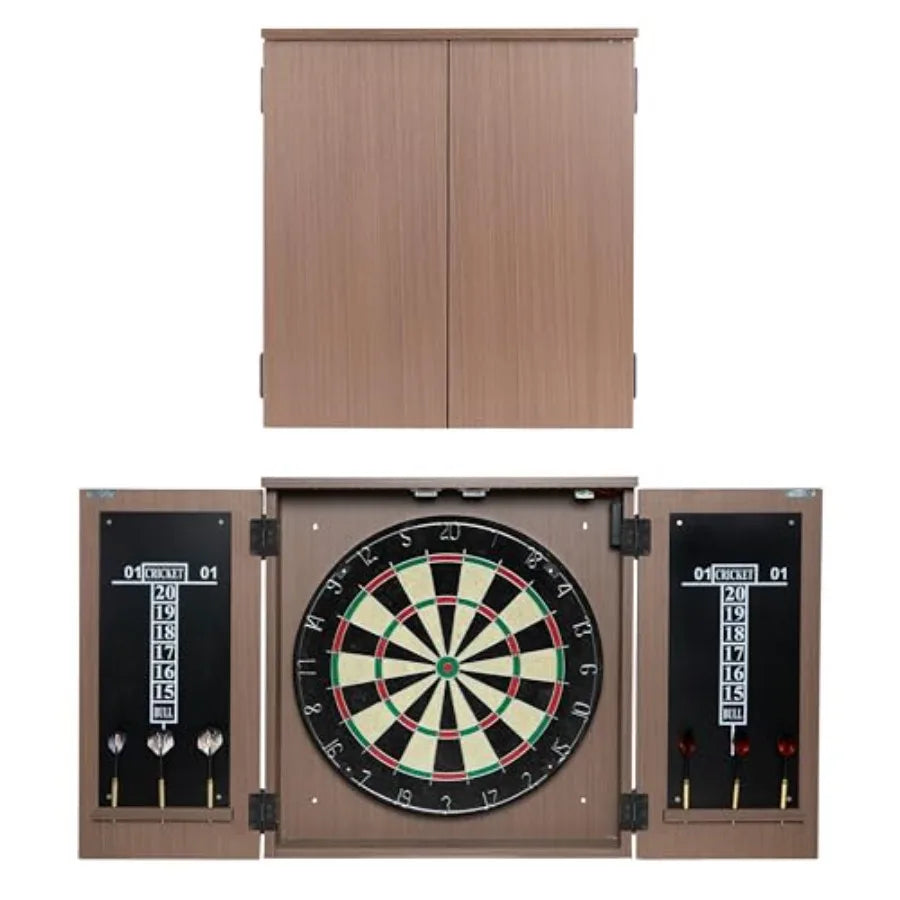 Outdoor Dart Board Cabinet - Dartboard Waterproof Enclosure with Darts Scoreboard