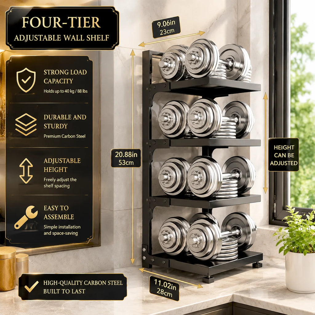 Adjustable Stainless Steel Kitchen Storage Rack