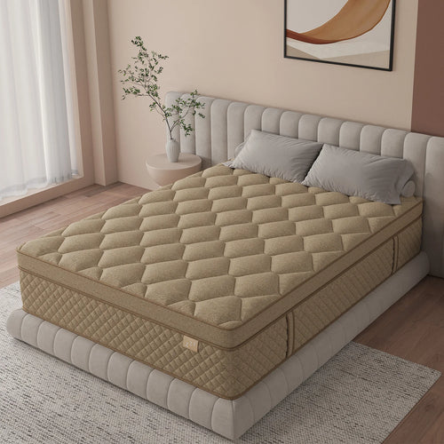 12"14" Gel Memory Foam Hybrid Pocket Spring Mattress In A Box in Twin Full Queen King Medium Firm with Motion Isolation