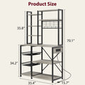 7-Tier Bakers Rack with Power Outlet
