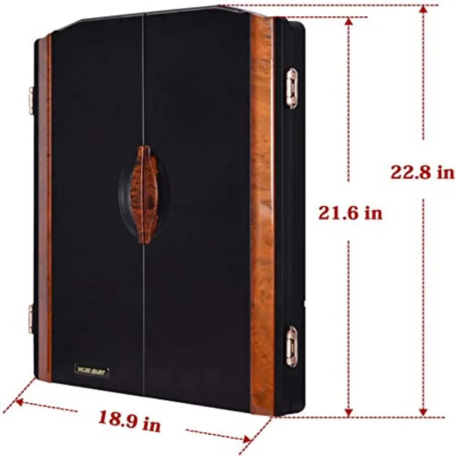 Electronic Dart Board with Cabinet Includes 12 Soft Tip Darts and LED Electric Digital  Board