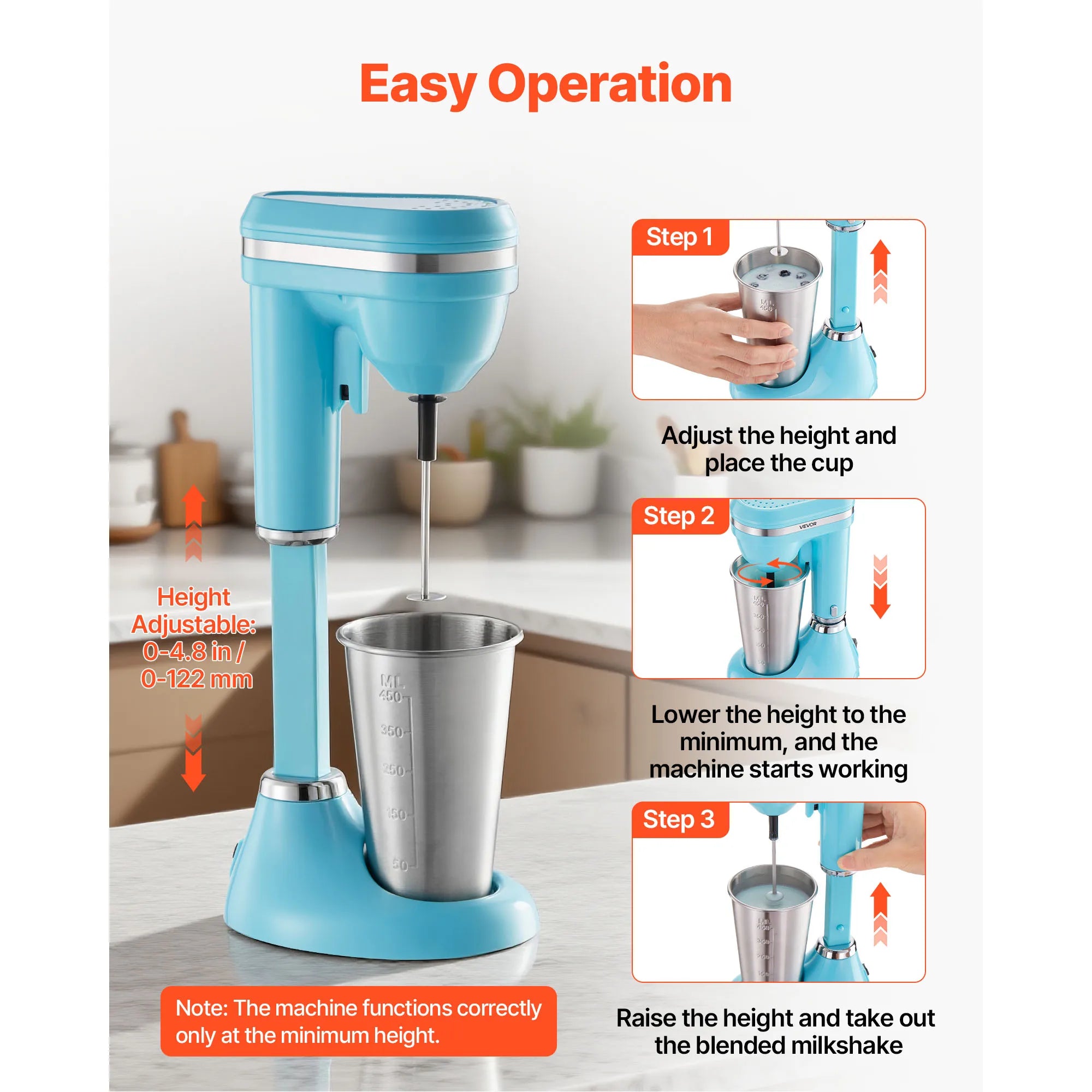 SucceBuy Dual-Speed Adjustment Milkshake Blender
