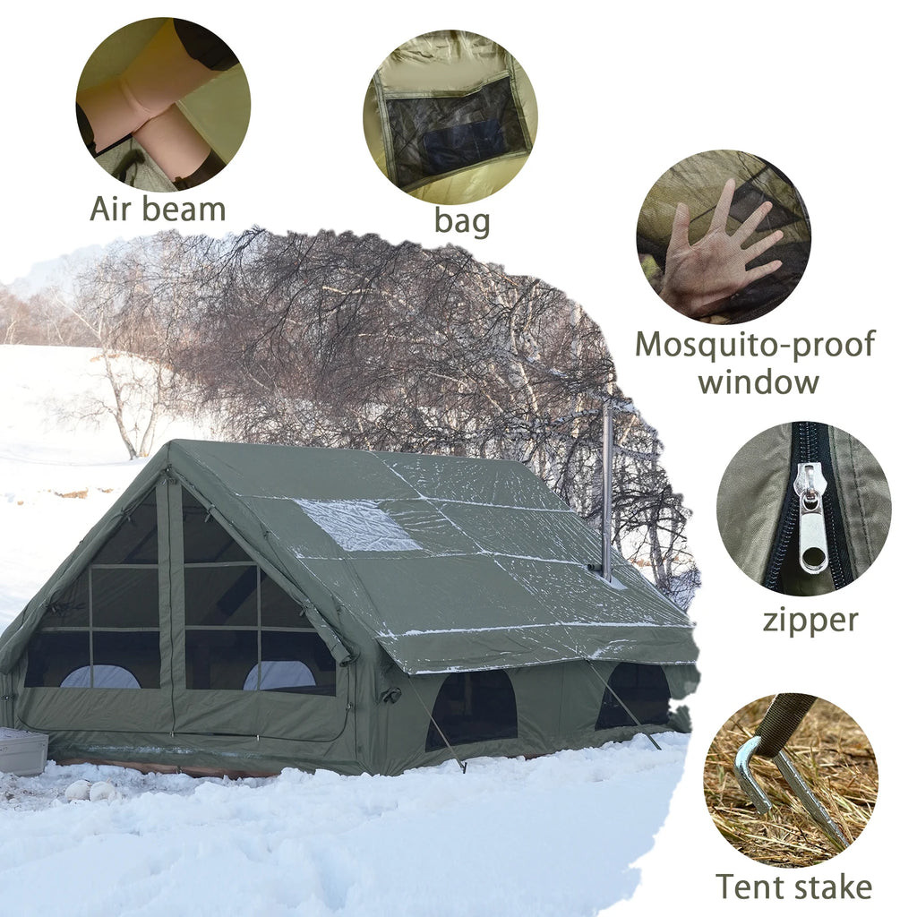 Pakicetus Portable Air Tent with Carry Bag for 4-8 Persons