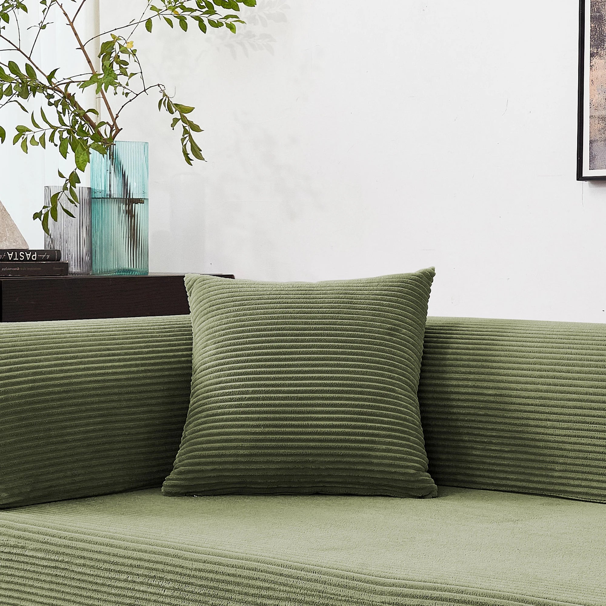 79'' Boneless Couch Convertible Futon Sleeper Sofa with L-Shaped Armrests