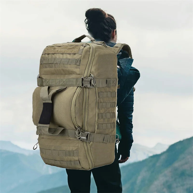 LQARMY 30L 45L 80L Outdoor Mountaineering Tactical Backpack or Large Duffel Bag