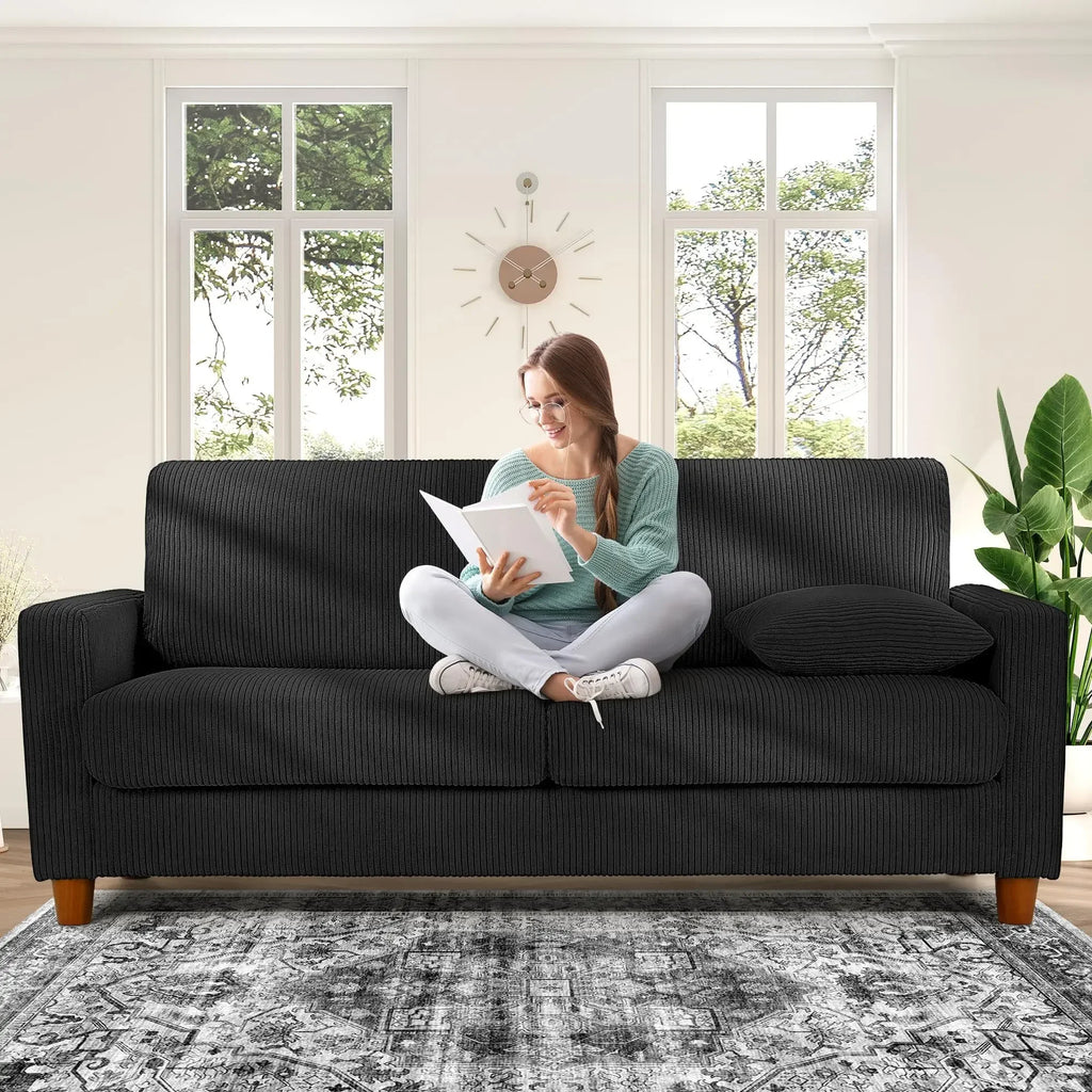Kidirect 70in Oversized Corduroy Couch