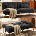 COMHOMA Convertible Futon Sofa Bed with Adjustable Backrest  Folding Sleeper