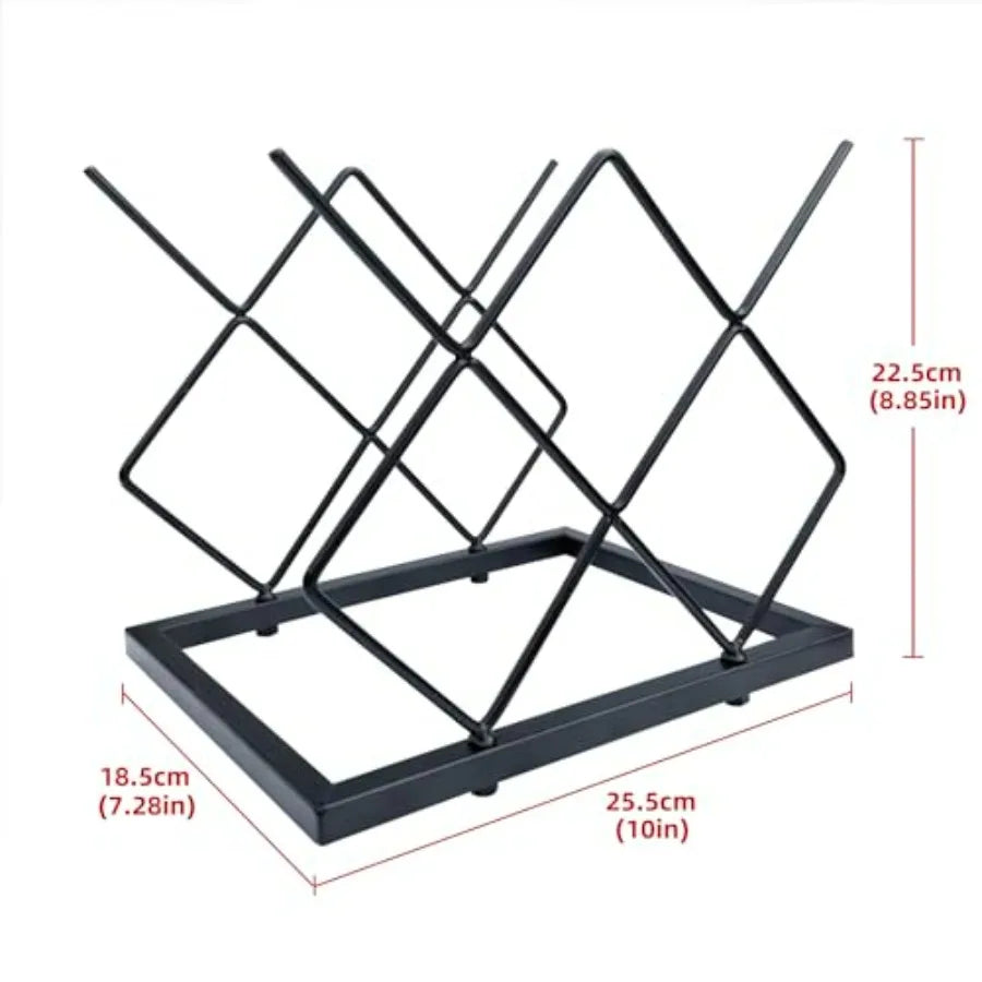 Black Countertop 5 Bottle Wine Rack