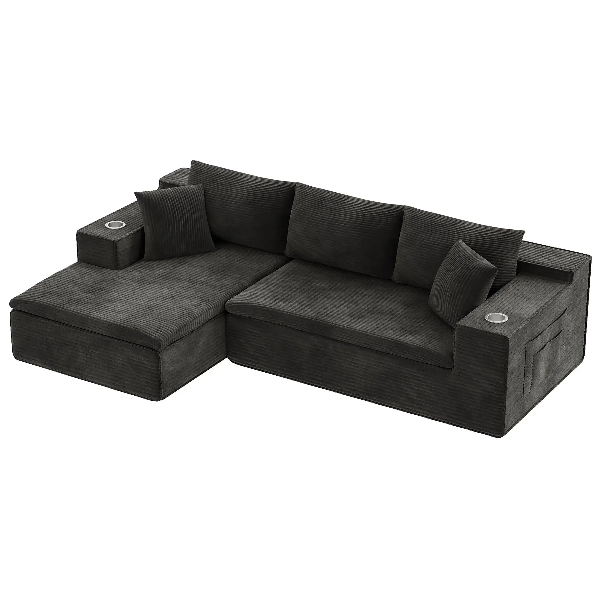 Homall 109" Modular Sectional Sofa with L-Shape Chaise