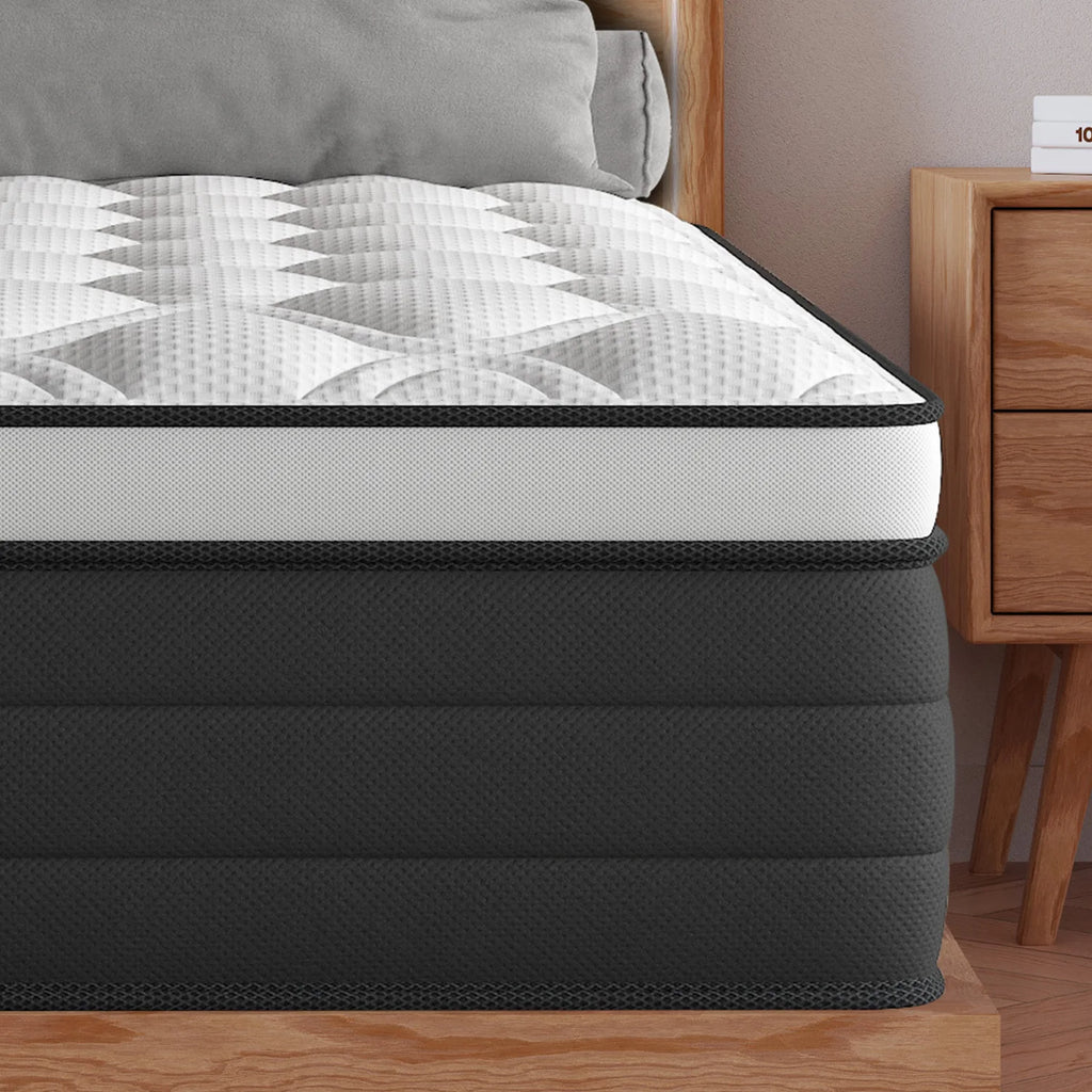 12"Euro Top Hybrid Memory Mattress Queen Medium Firm