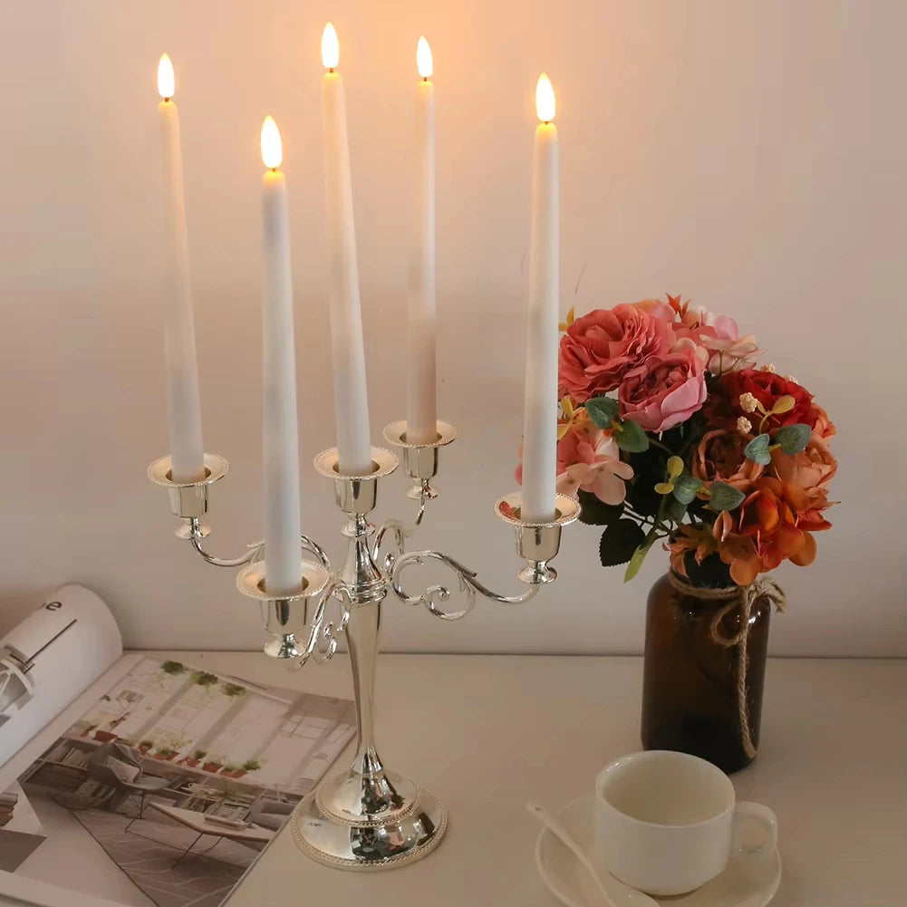 Home Decor LED Flameless Taper Candles, Battery Operated with Remote